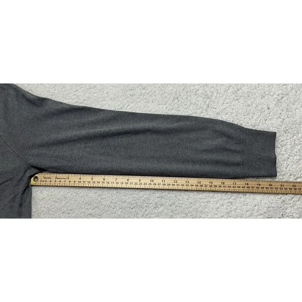 Banana Republic‎ Mens Gray Long Sleeve Pullover Cardigan Sweater Size L